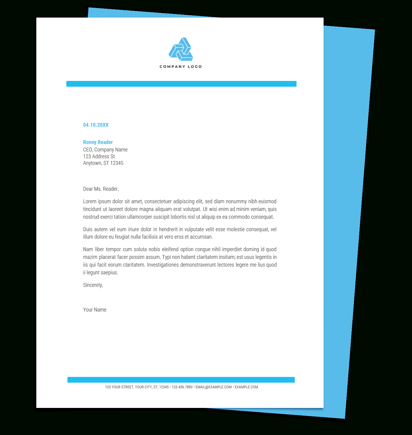Free Letterhead Templates For Google Docs And Word For Free Letterhead Templates For Microsoft Word
