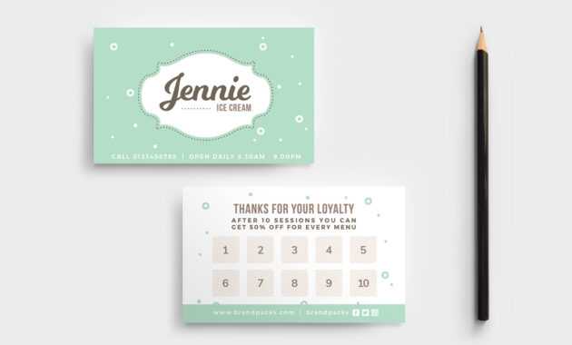 Free Loyalty Card Templates - Psd, Ai &amp; Vector - Brandpacks regarding Loyalty Card Design Template