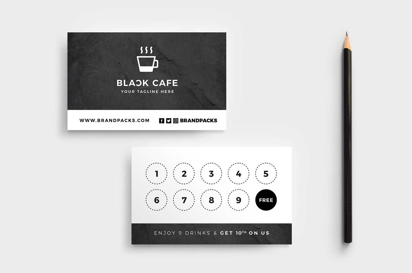 Free Loyalty Card Templates – Psd, Ai & Vector – Brandpacks With Regard To Template For Membership Cards