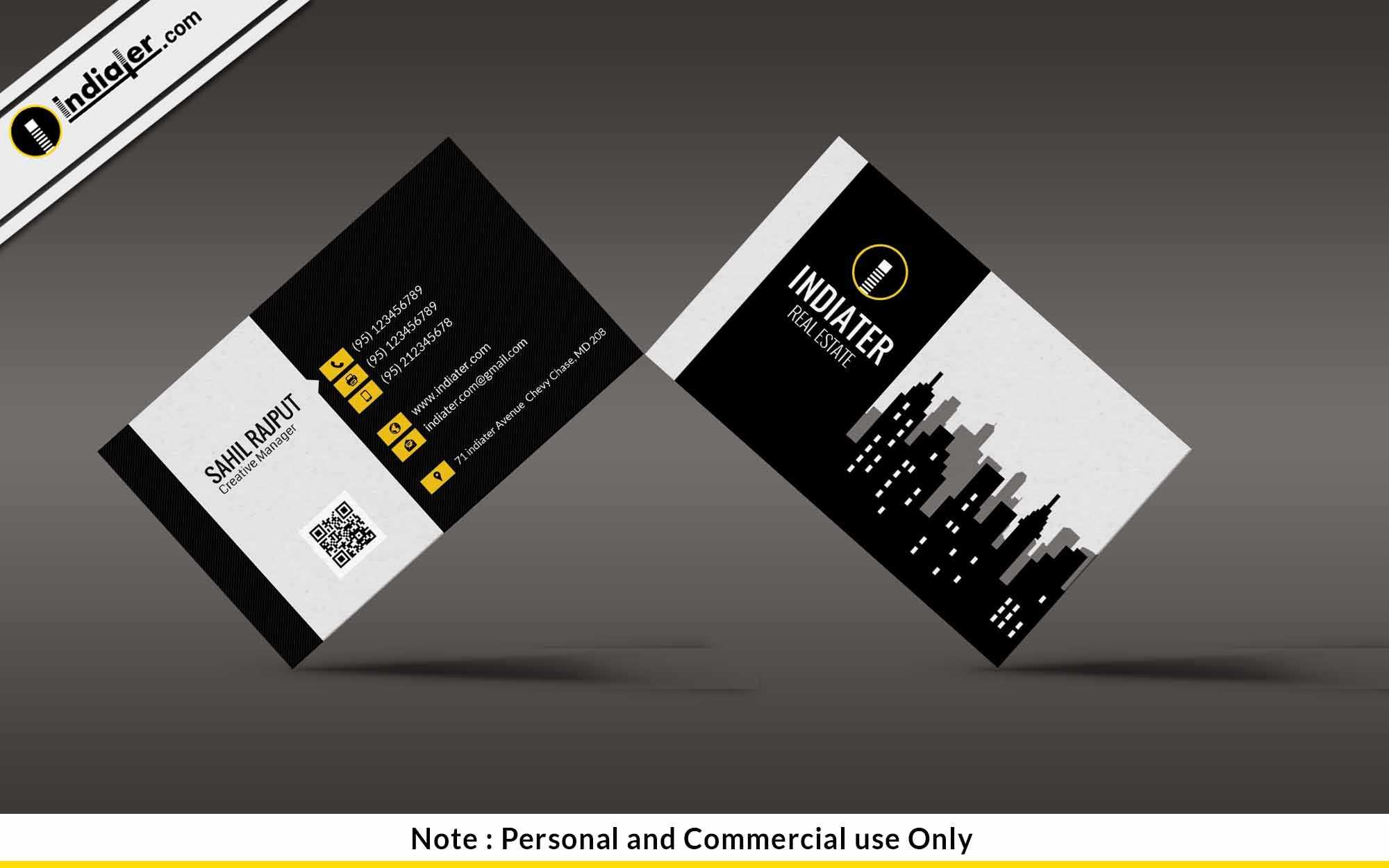 Free Modern Real Estate Business Card Psd Template | Free Pertaining To Real Estate Business Cards Templates Free
