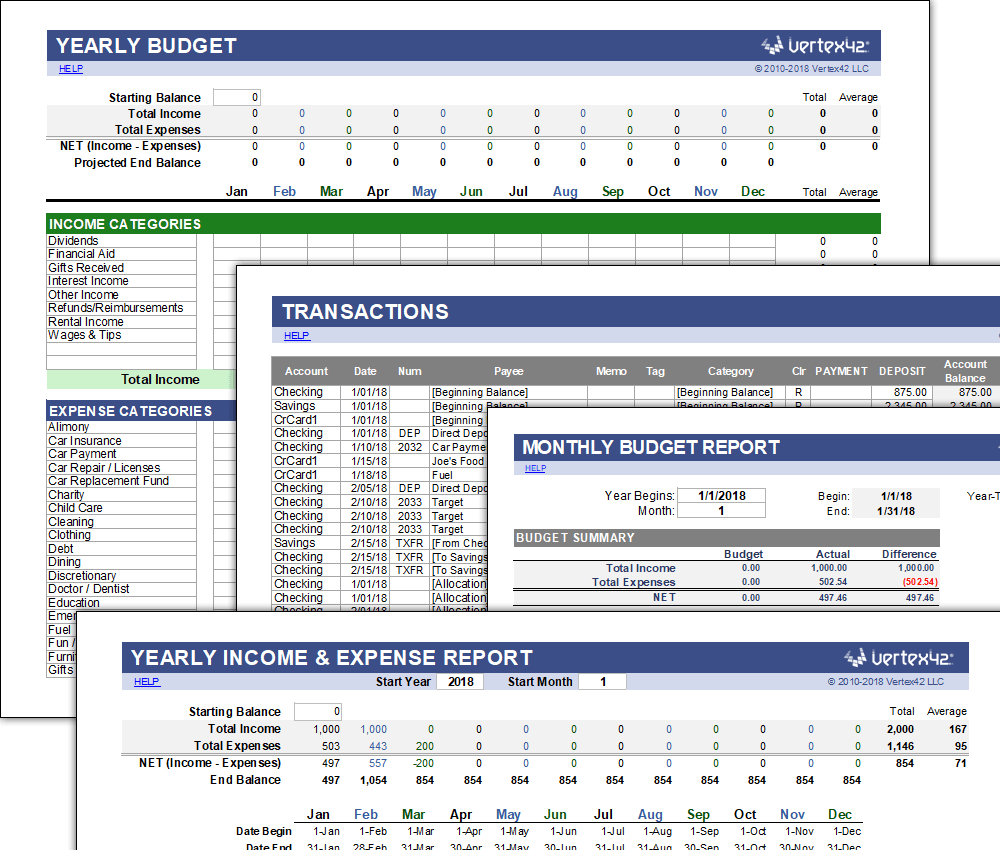 Free Money Management Template For Excel For Fleet Management Report Template
