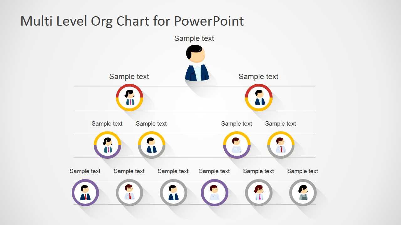 Free Multi Level Org Chart For Powerpoint Inside Microsoft Powerpoint Org Chart Template