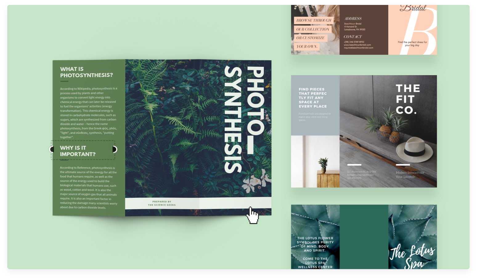 Free Online Brochure Maker: Design A Custom Brochure In Canva With Double Sided Tri Fold Brochure Template