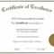 Free Online Certificate Template | Certificate Templates Intended For Generic Certificate Template