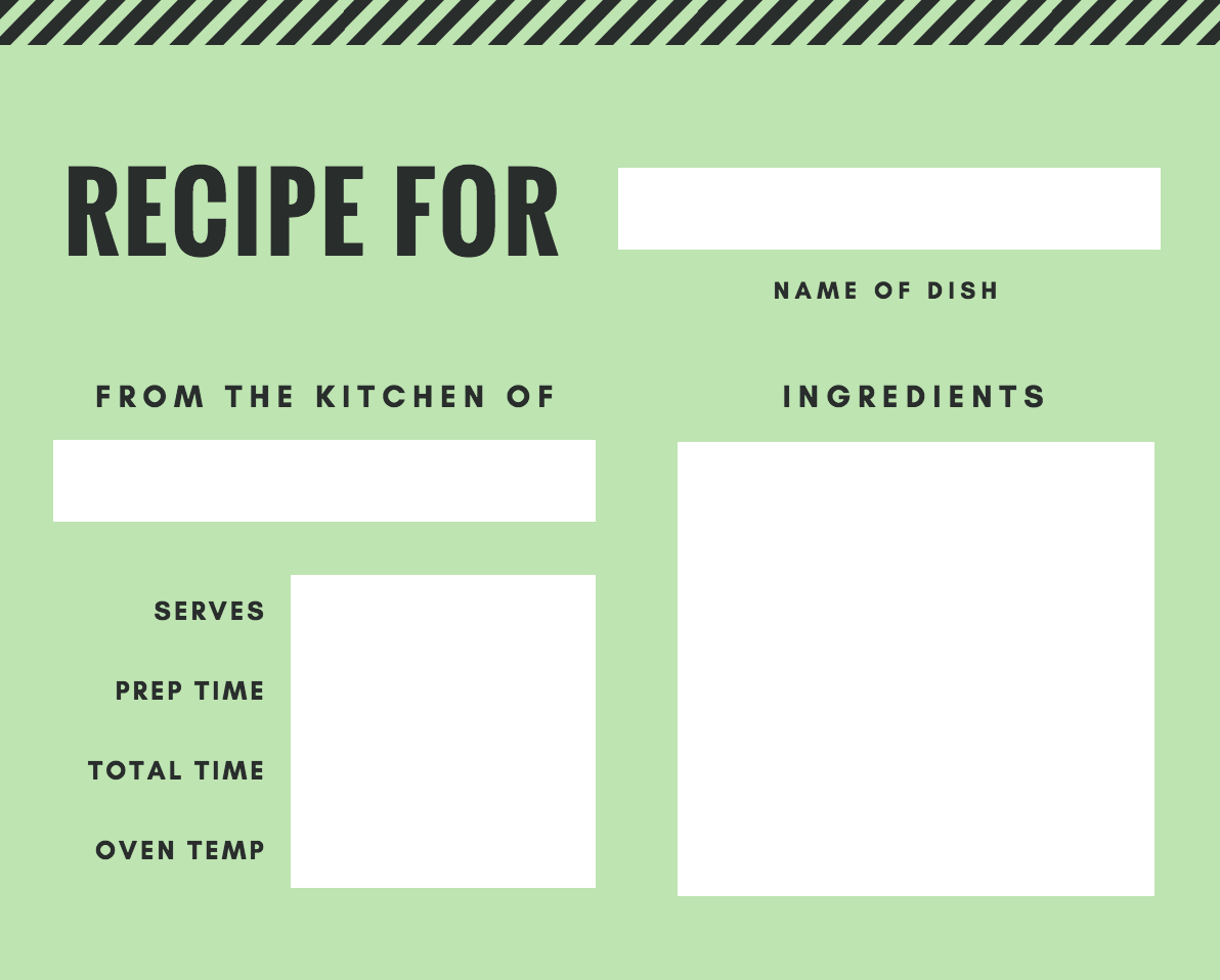 Free Online Recipe Card Maker: Design A Custom Recipe Card Throughout Free Recipe Card Templates For Microsoft Word