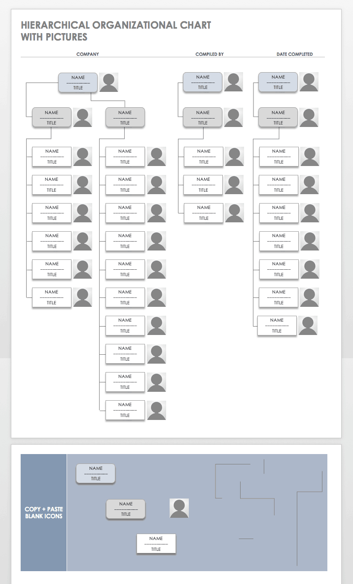 Free Organization Chart Templates For Word | Smartsheet Throughout Org Chart Template Word