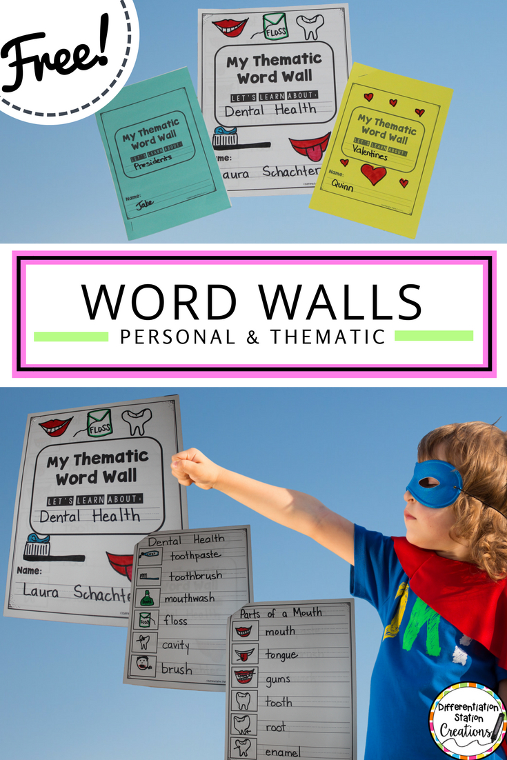 Free Personal Word Walls: Student Made Thematic Word Walls Intended For Personal Word Wall Template