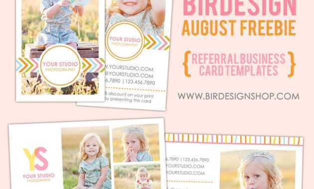 Free Photoshop Template - Free Referral Card Template For in Referral Card Template Free