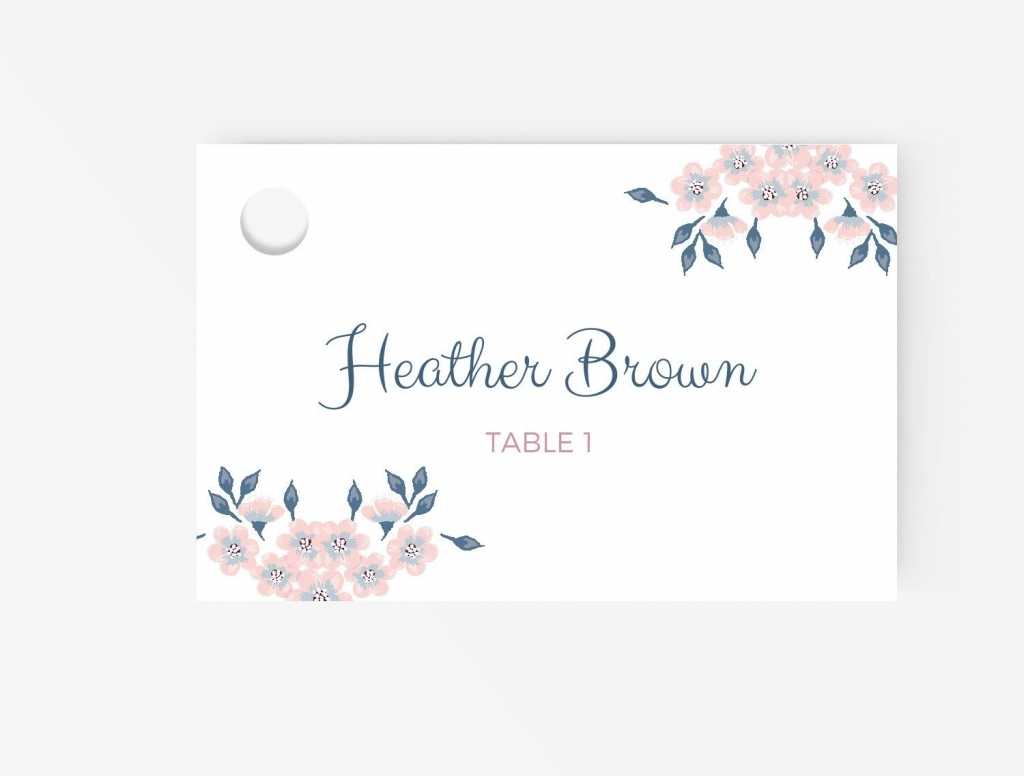 Free Place Card Template | Business Plan Template Regarding Wedding Place Card Template Free Word