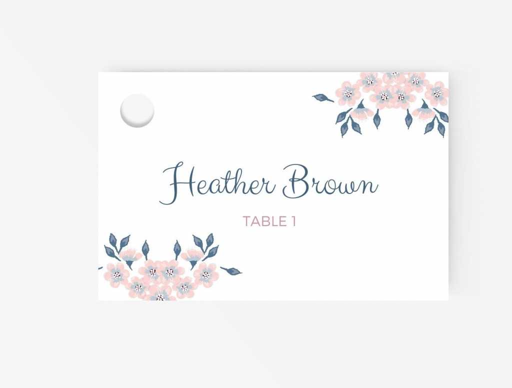 Free Place Card Template | Business Plan Template Within Table Place Card Template Free Download