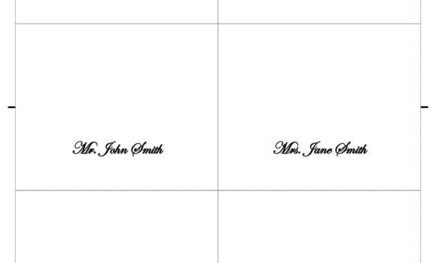 Free Place Card Templates 6 Per Page - Atlantaauctionco regarding Free Place Card Templates 6 Per Page