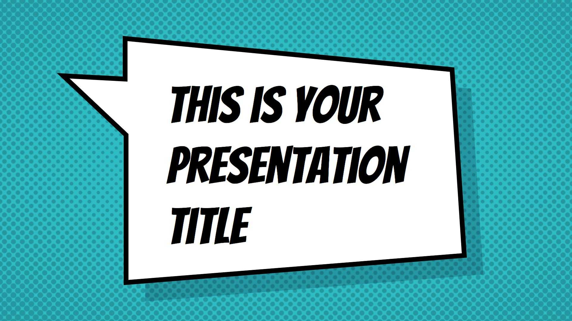 Free Powerpoint Template Or Google Slides Theme With With Comic Powerpoint Template