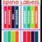 Free Printable 1.5" Binder Spine Labels For Basic School For Binder Spine Template Word