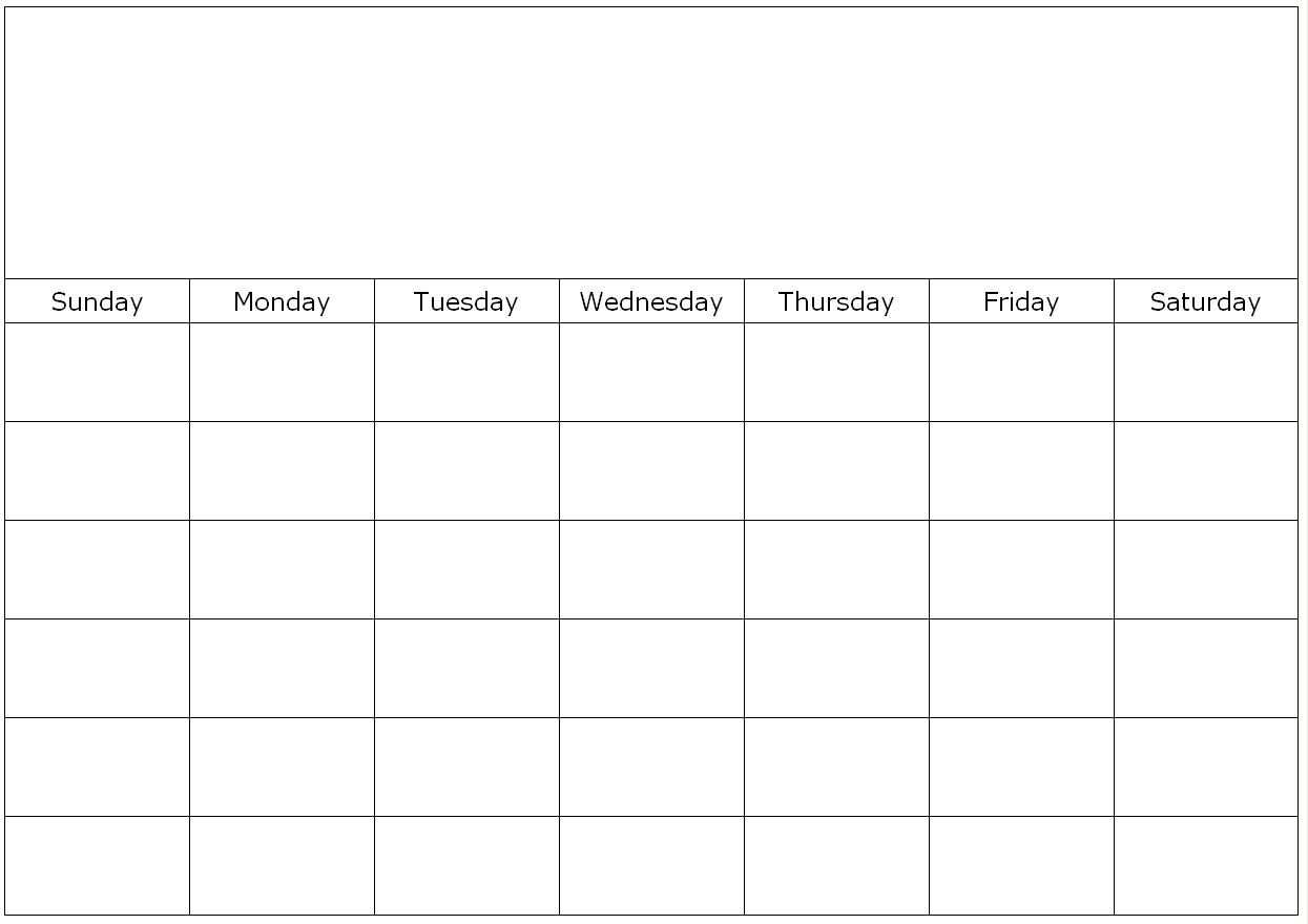 Free Printable 1 Month Calendar | You Can Find This Calendar With Blank One Month Calendar Template