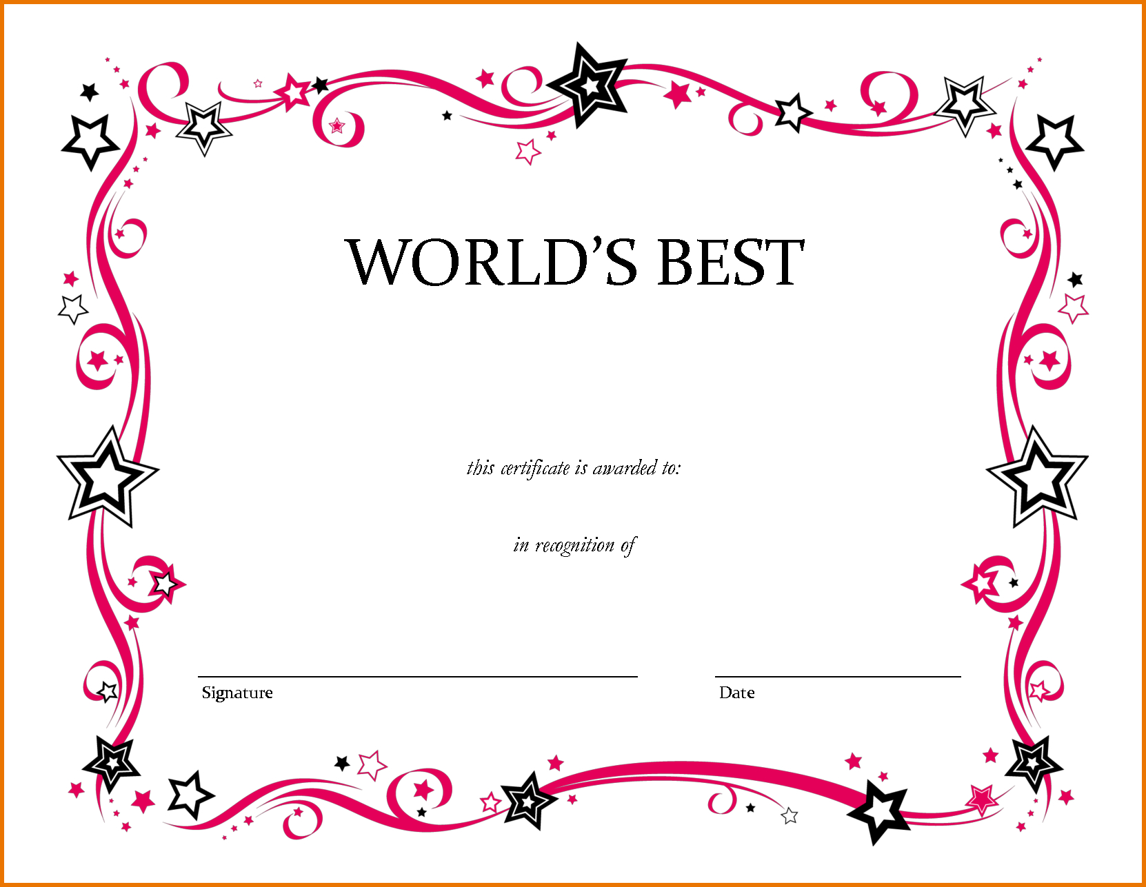 Free Printable Award Certificate Certificates For Elementary Regarding Best Teacher Certificate Templates Free