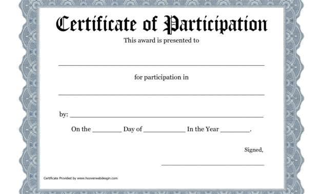 Free Printable Award Certificate Template - Bing Images in Certification Of Participation Free Template