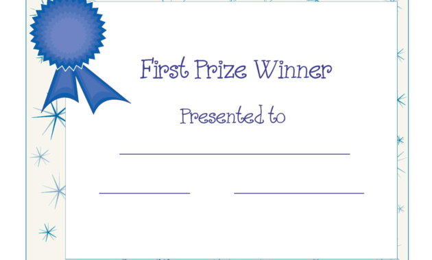 Free Printable Award Certificate Template | Free Printable throughout Winner Certificate Template