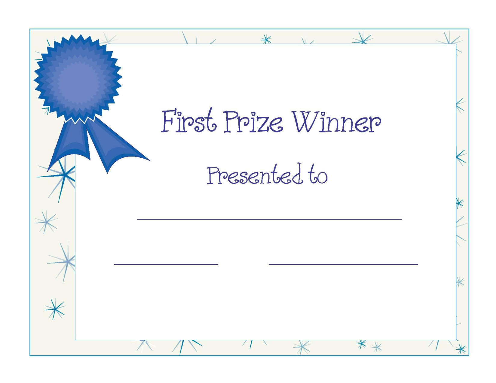 Free Printable Award Certificate Template | Free Printable Throughout Winner Certificate Template
