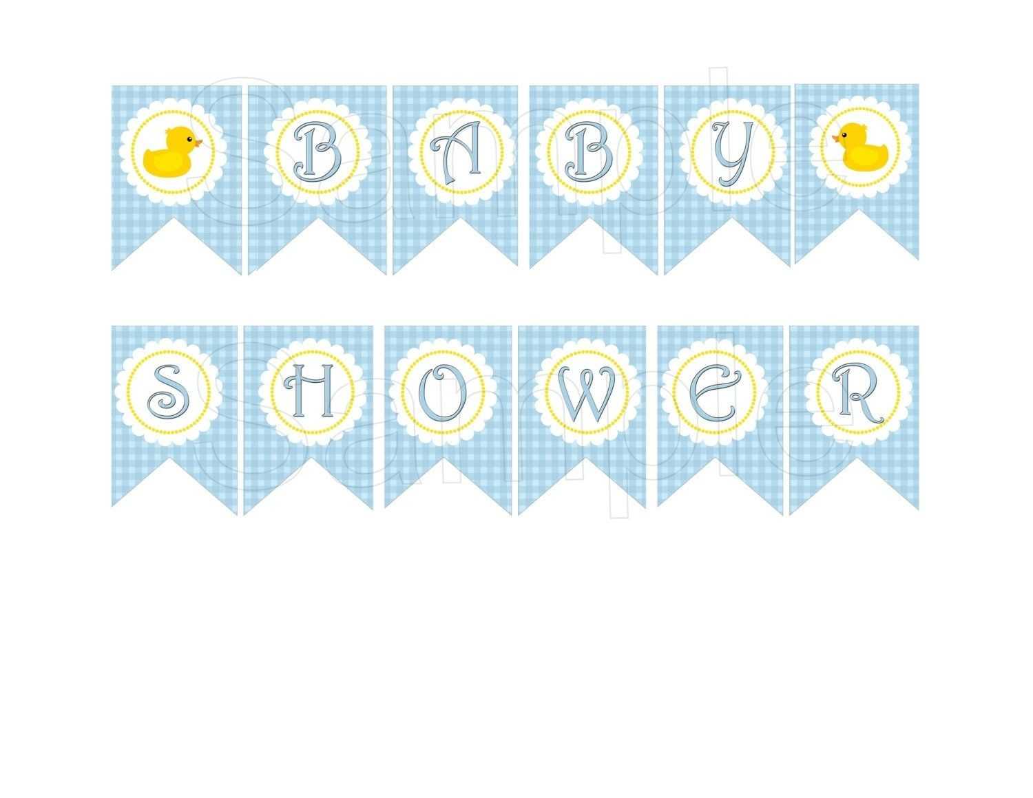 Free Printable Baby Shower Banner Templates | Website Templates In Baby Shower Banner Template