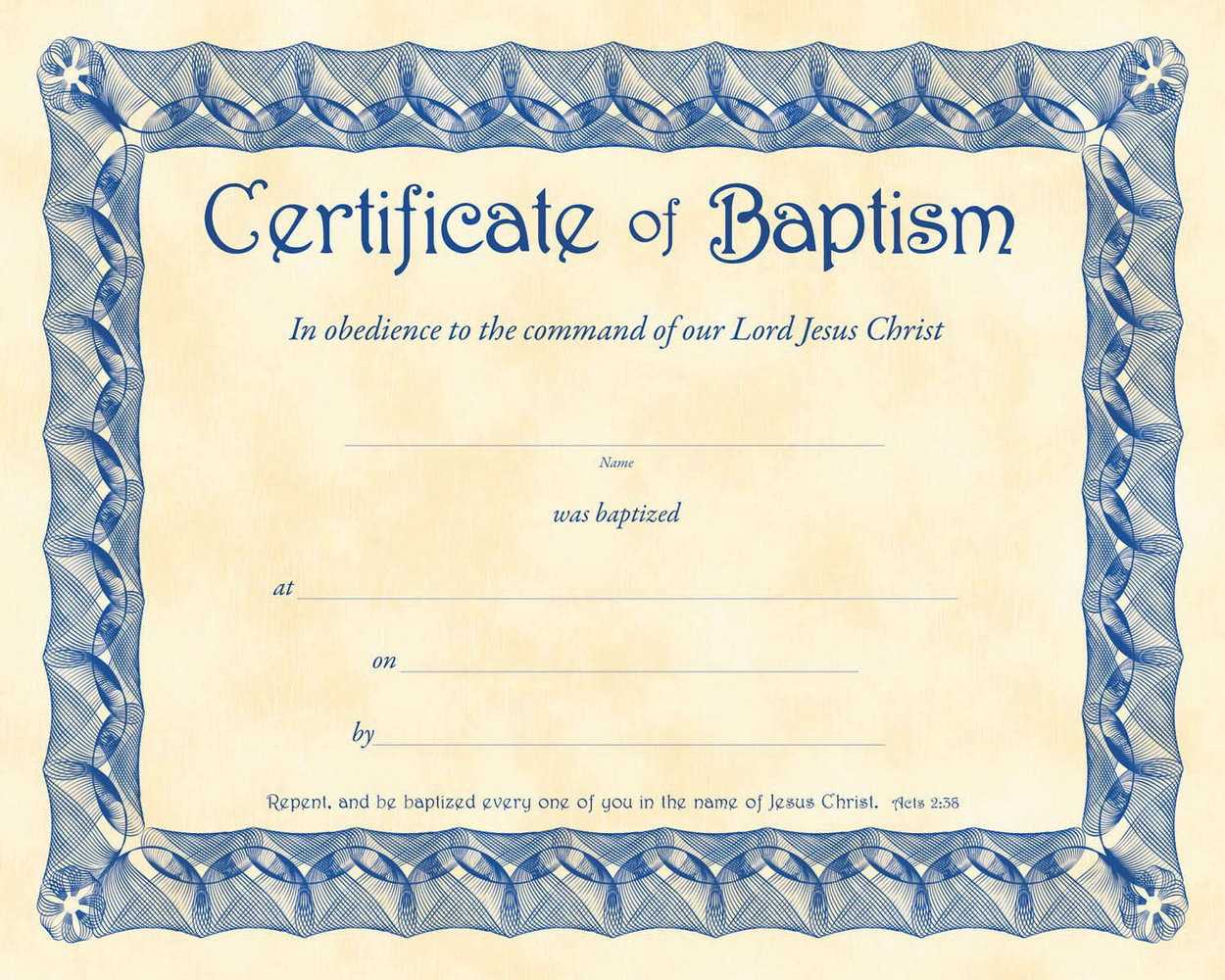 Free Printable Baptism Certificates Water Baby Christening Inside Baby Christening Certificate Template