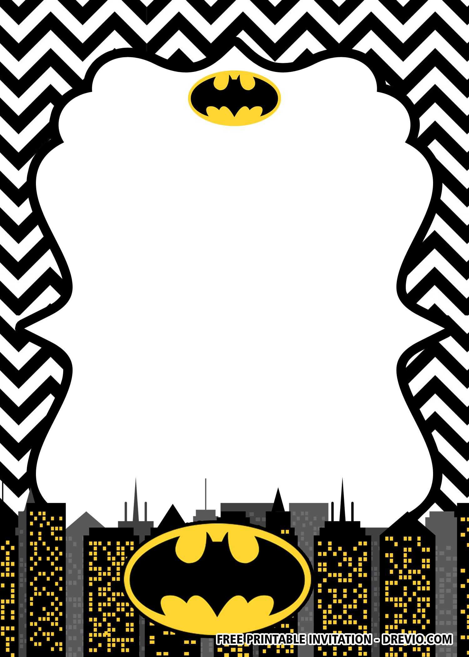 Free Printable Batman Birthday Invitation Templates | Free In Batman Birthday Card Template