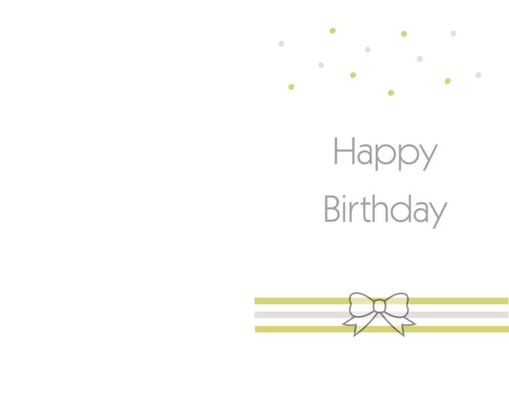 Free Printable Birthday Cards Ideas – Greeting Card Template Within Free Printable Blank Greeting Card Templates