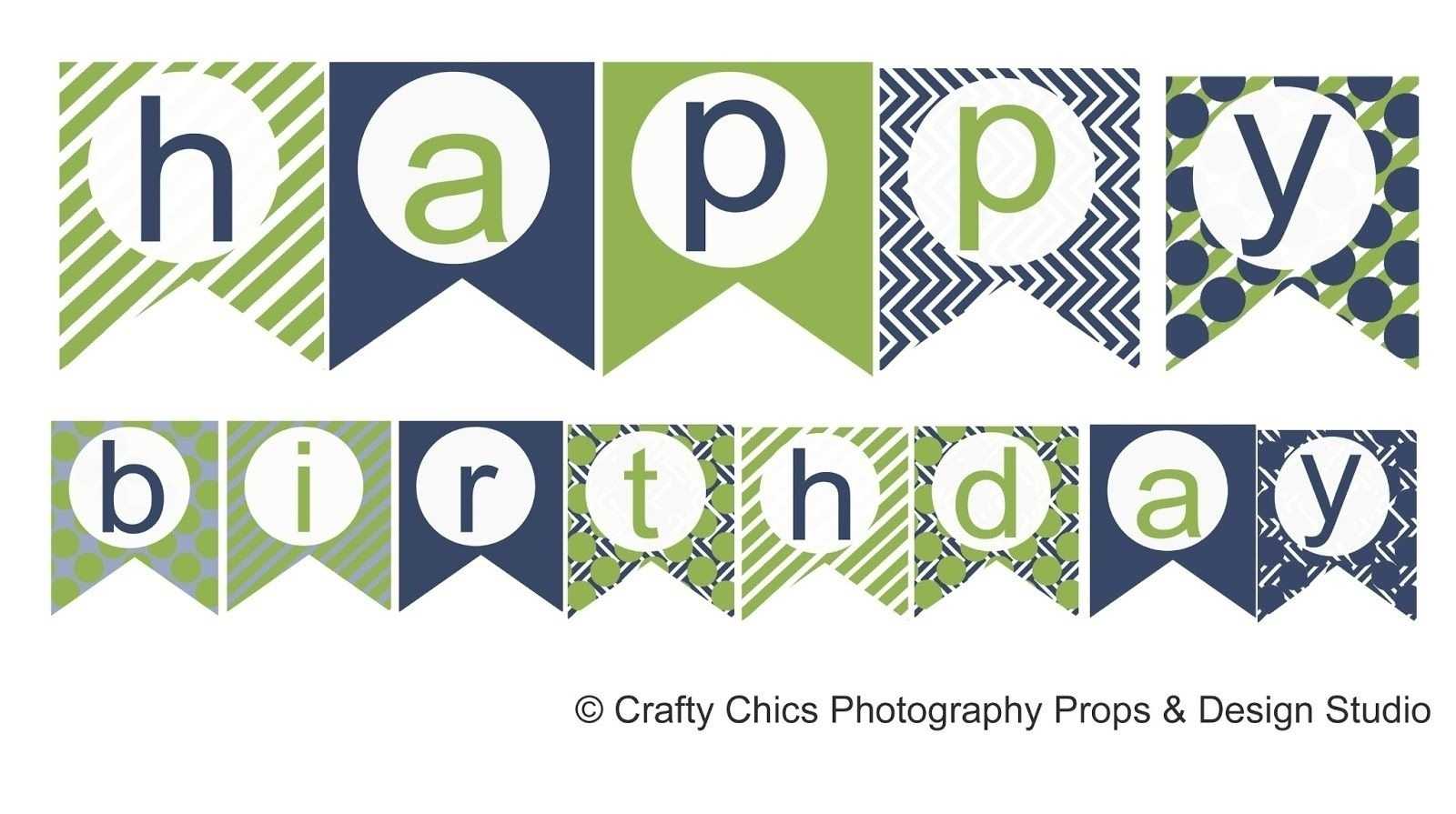 Free Printable Birthday Signs Banner Pdf Letters Happy Pertaining To Free Printable Party Banner Templates