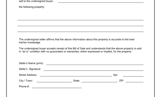 Free Printable Blank Bill Of Sale Form Template - As Is Bill pertaining to Blank Legal Document Template