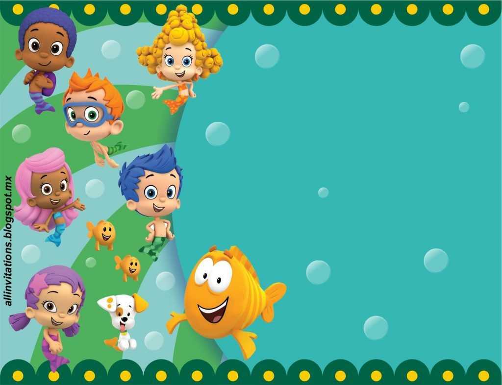 Free Printable Bubble Guppies Baby Shower Invitation Ideas Regarding Bubble Guppies Birthday Banner Template