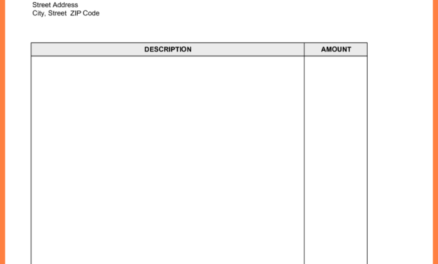 Free Printable Business Invoice Template - Invoice Format In with Free Printable Invoice Template Microsoft Word