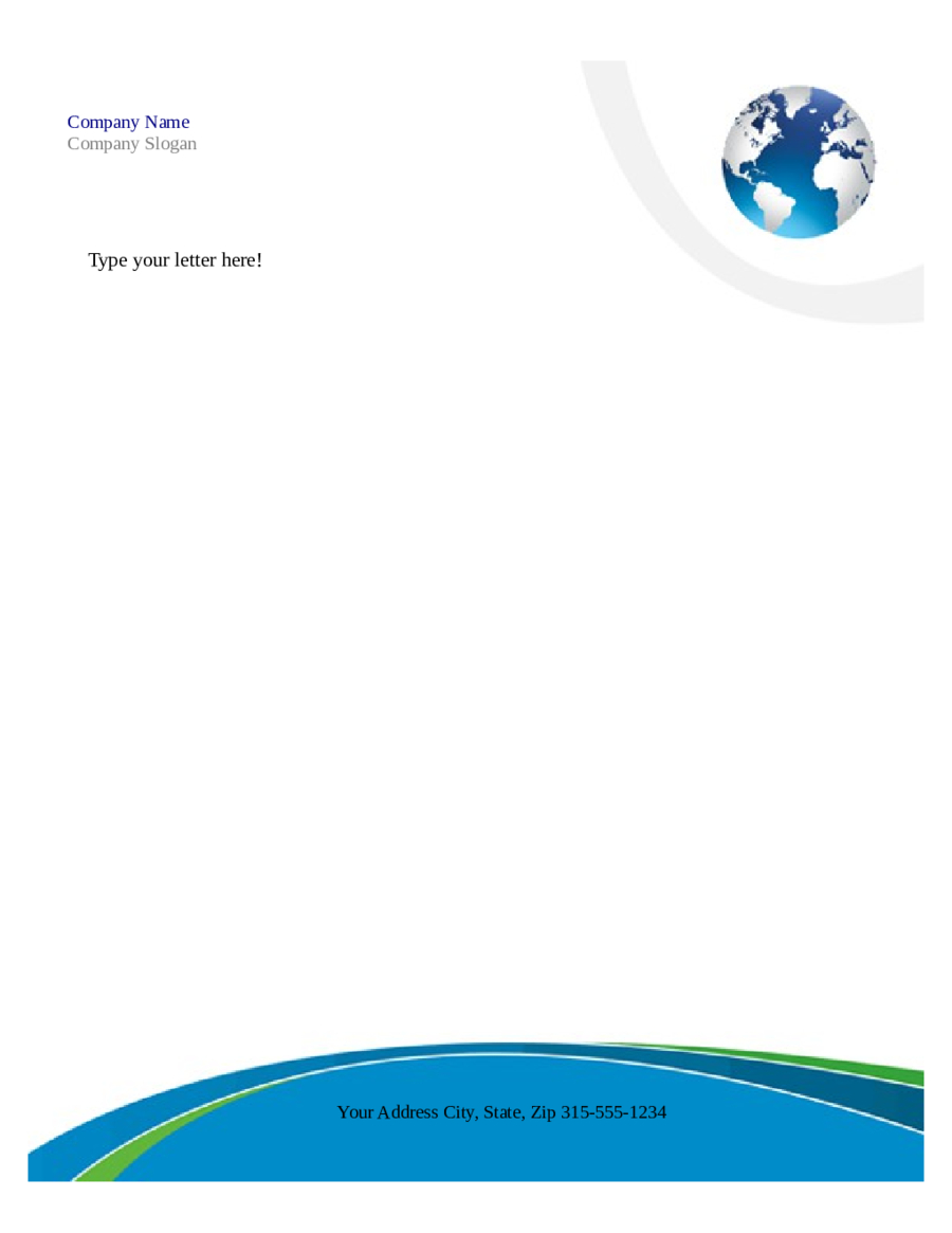 Free Printable Business Letterhead Templates Microsoft Word For Free Letterhead Templates For Microsoft Word