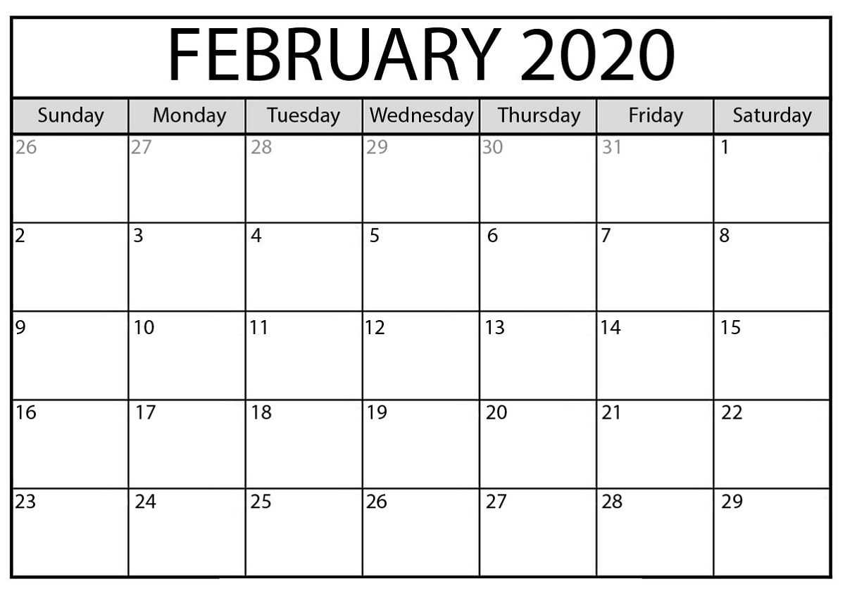 Free Printable Calendar Templates 2020 For Kids In Home Intended For Blank Calendar Template For Kids