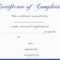 Free Printable Certificate Of Completion | Mult Igry Intended For Premarital Counseling Certificate Of Completion Template
