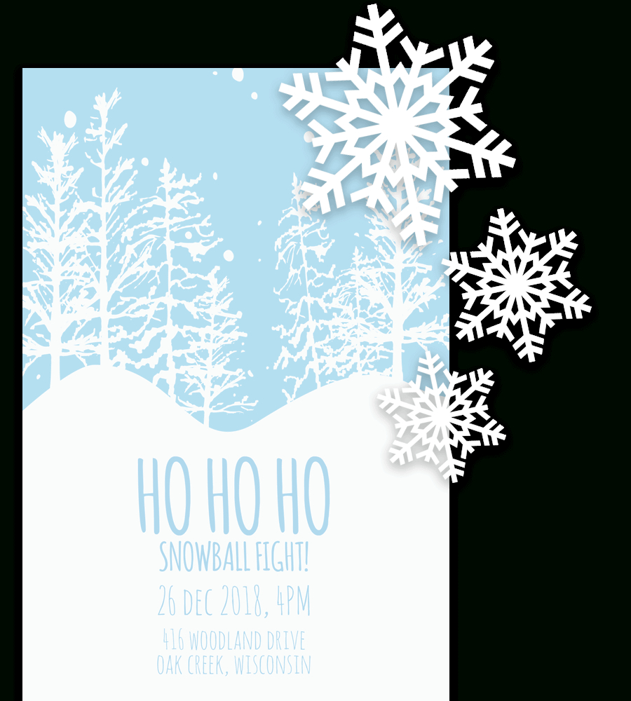 Free Printable Christmas Invitation Templates In Word! Inside Free Dinner Invitation Templates For Word