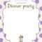 Free Printable Classic Dinner Party Invitation | Dinner Intended For Free Dinner Invitation Templates For Word