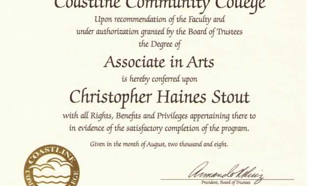Free Printable College Diploma | Free Diploma Templates intended for College Graduation Certificate Template