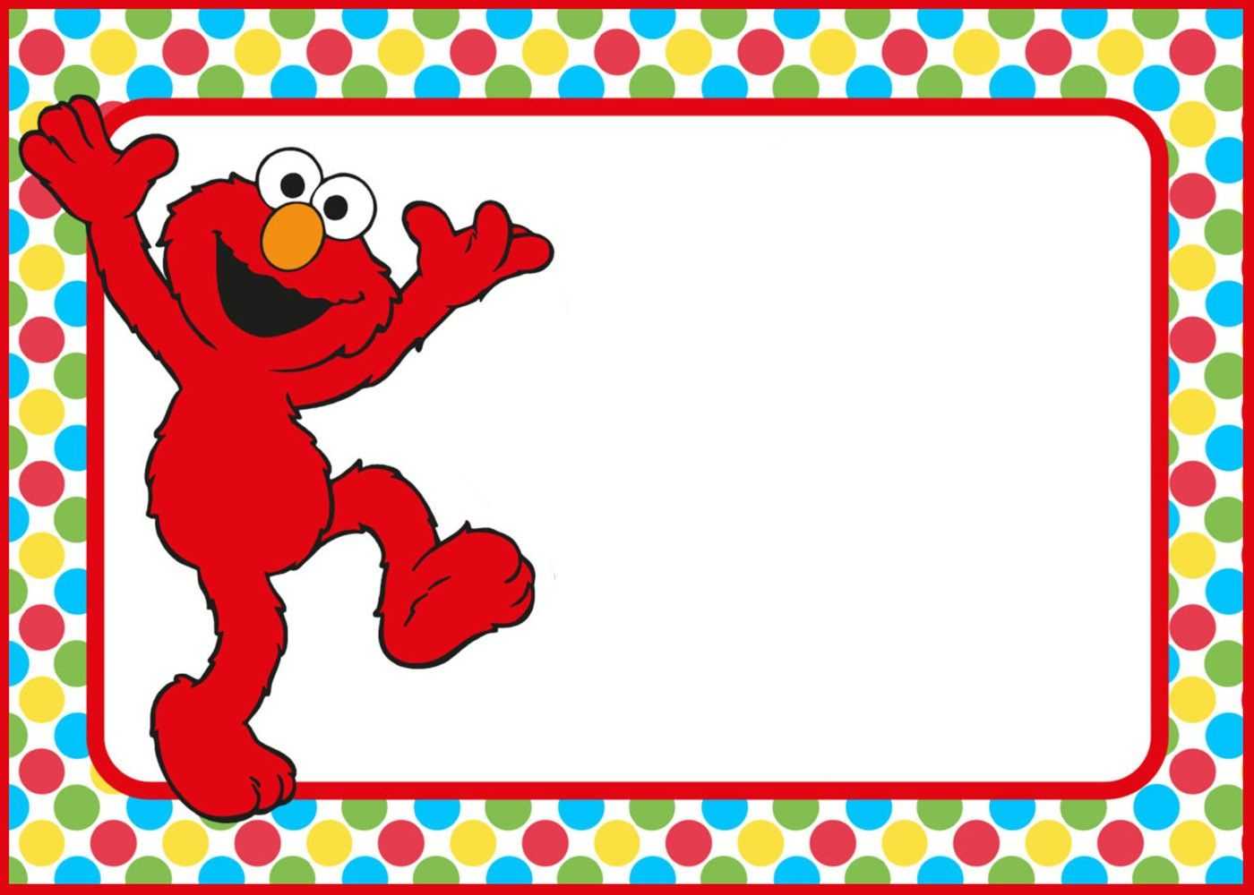Free Printable Elmo Party Invitation Template | Coolest Within Elmo Birthday Card Template