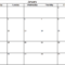Free, Printable Excel Calendar Templates For 2019 & On Intended For Blank One Month Calendar Template