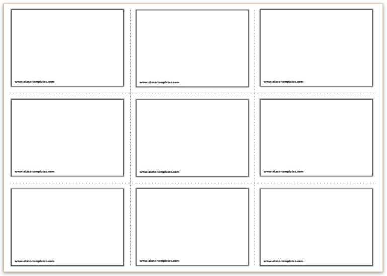 Image 2 for Word Cue Card Template