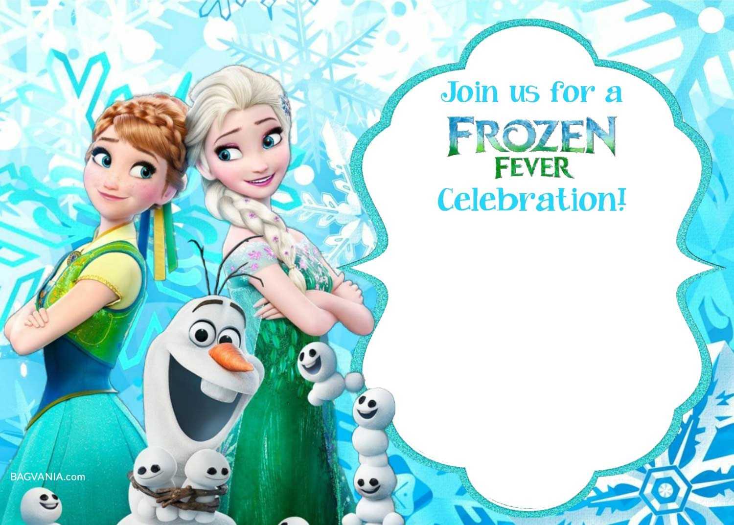 Free Printable Frozen Invitation Templates | Bagvania Free Regarding Frozen Birthday Card Template