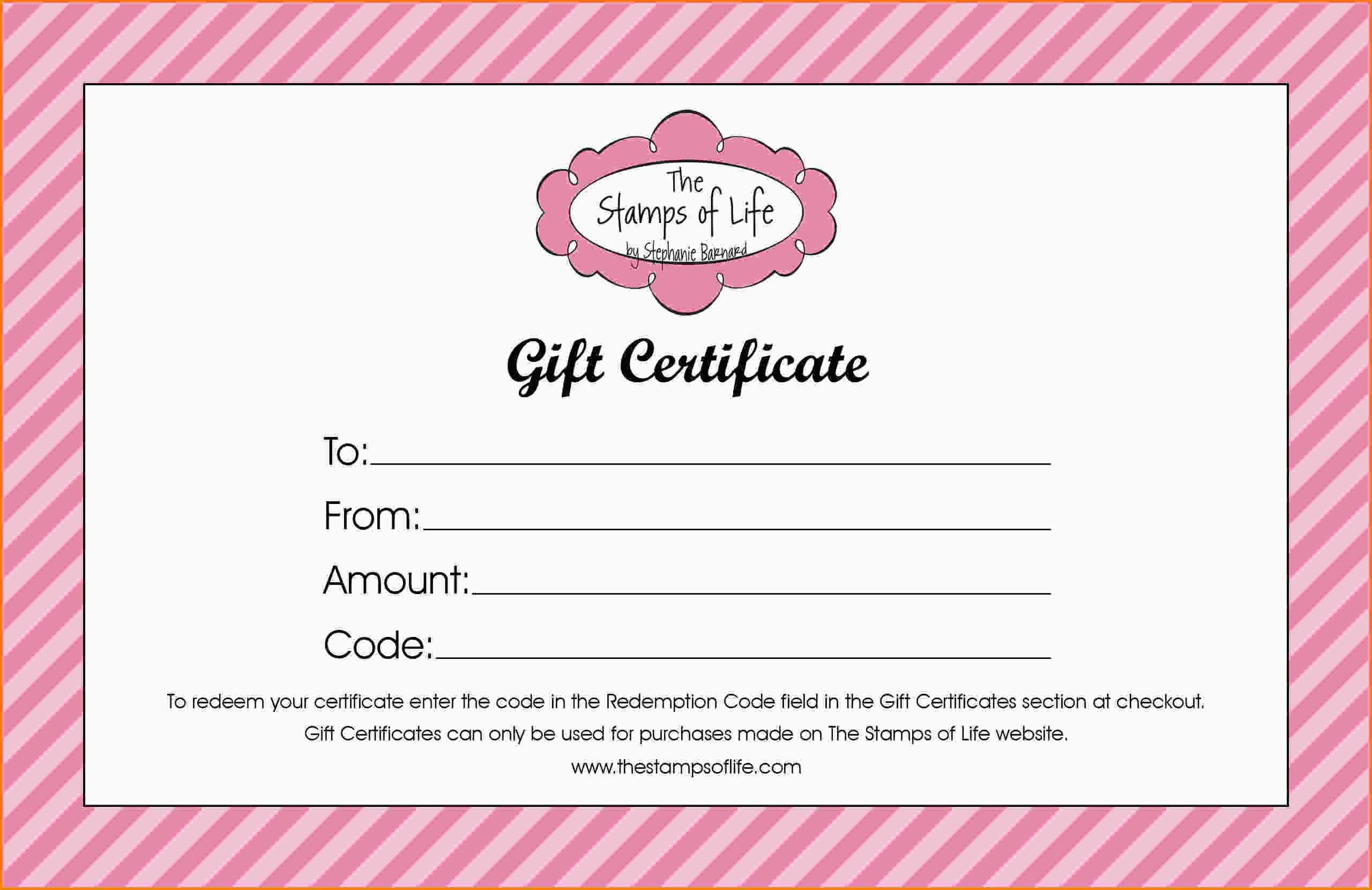 Free Printable Gift Certificates Online For Birthday Intended For Homemade Christmas Gift Certificates Templates