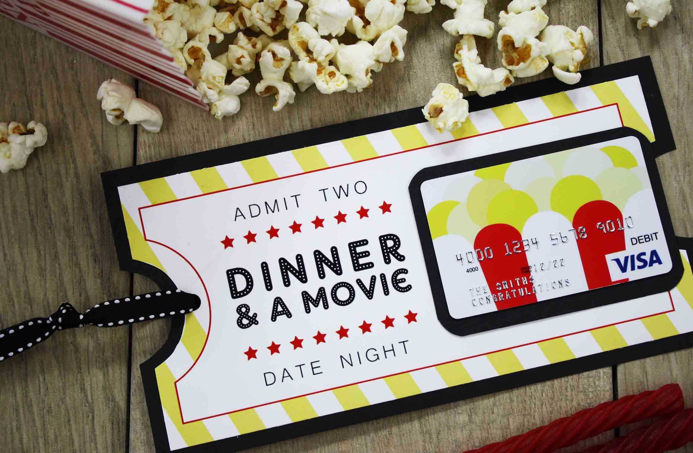 Free Printable} Give Date Night For A Wedding Gift | Diy Inside Movie Gift Certificate Template