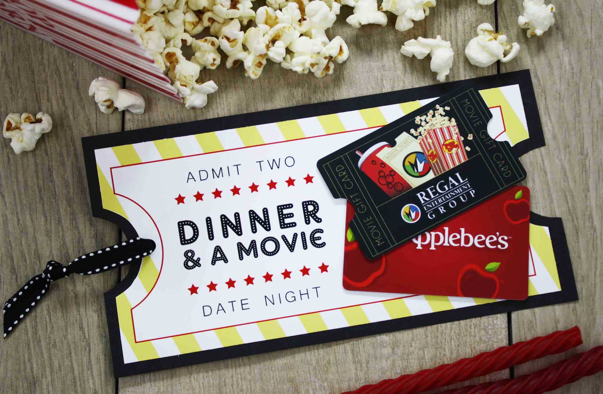 Free Printable} Give Date Night For A Wedding Gift | Gcg Within Movie Gift Certificate Template