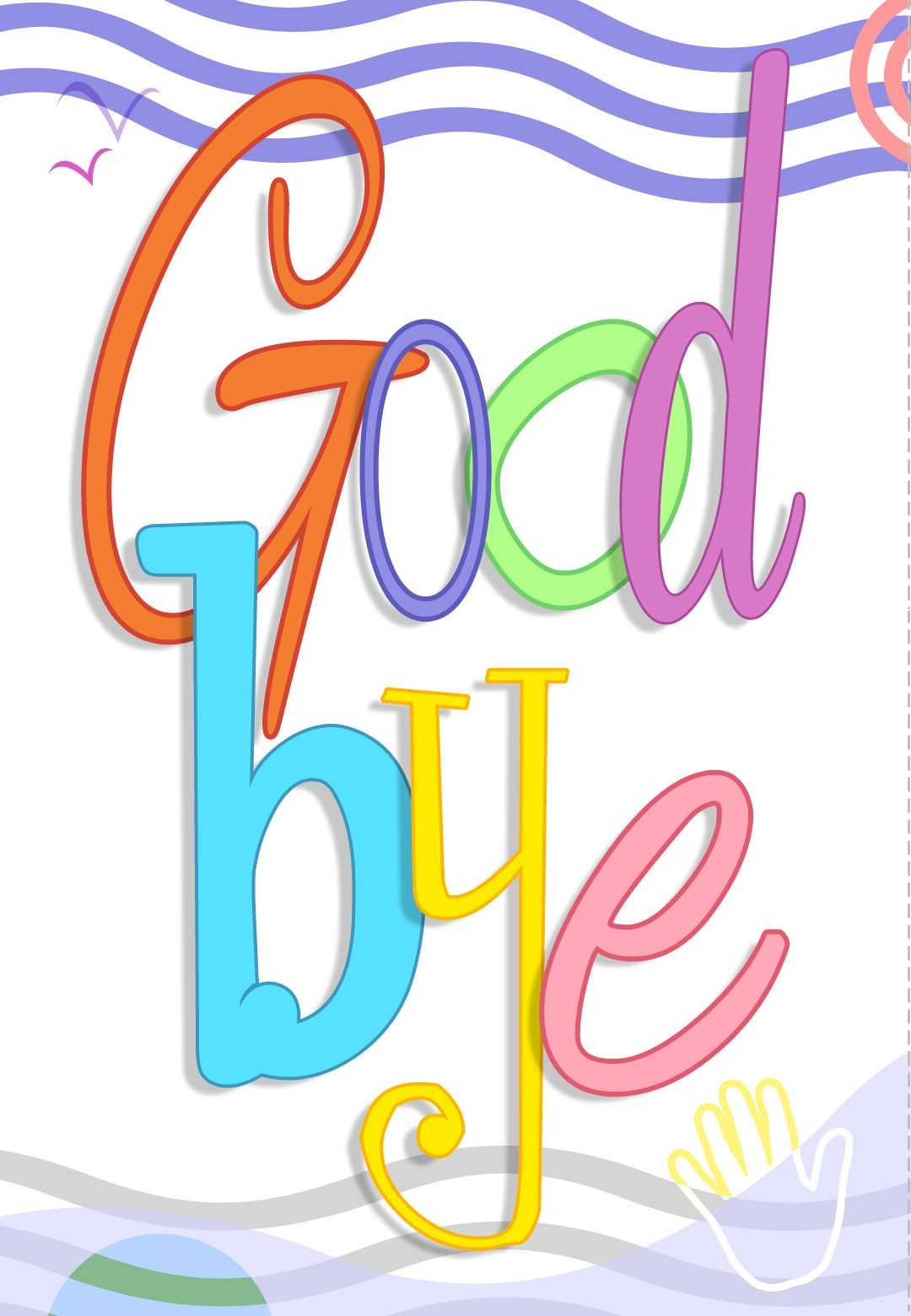 Free Printable Good Bye Greeting Card | Greeting Cards For Regarding Sorry You Re Leaving Card Template