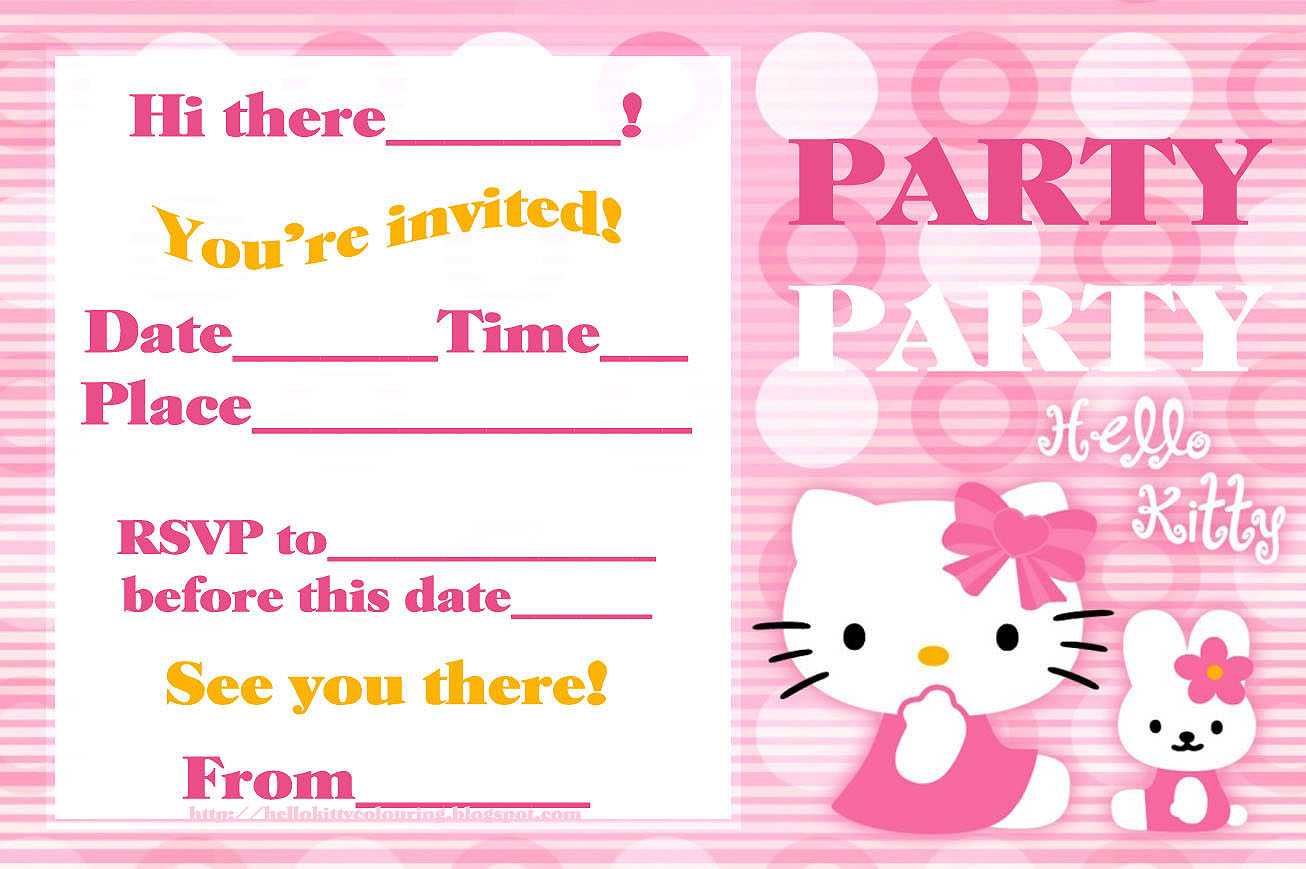 Free Printable Hello Kitty Birthday Card | Mult Igry Throughout Hello Kitty Birthday Banner Template Free