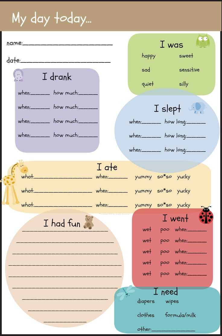 Free Printable Infant Daily Report - Sinda.foreversammi ...