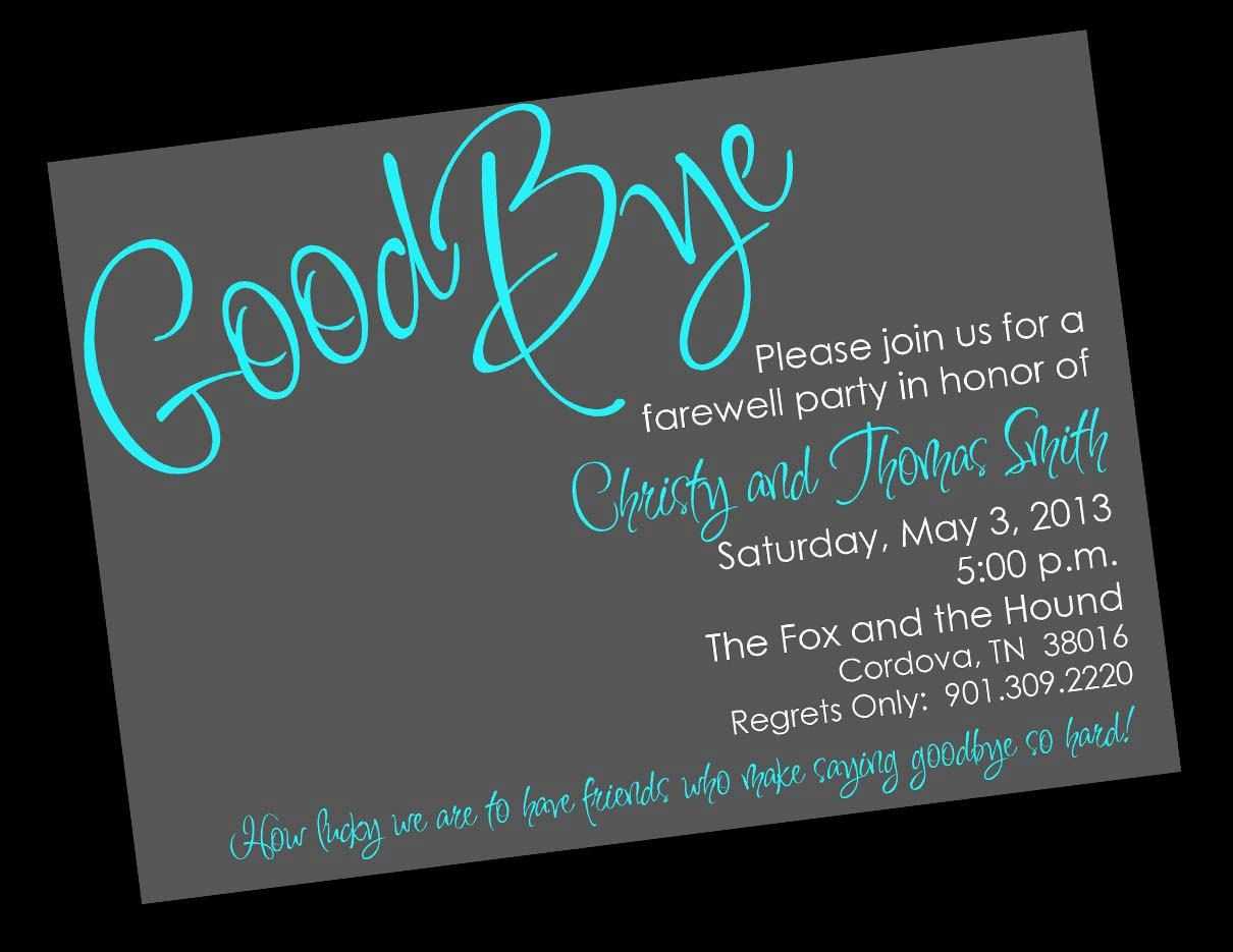 Free Printable Invitation Templates Going Away Party With Farewell Card Template Word