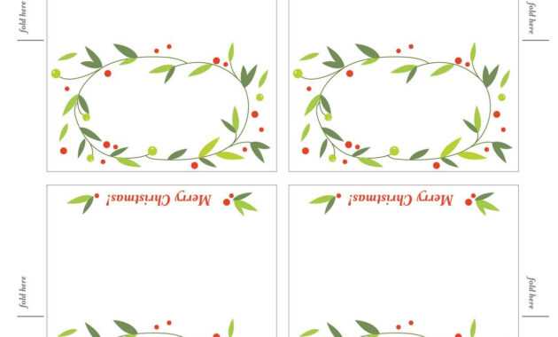 Free Printable Lemon Squeezy: Day 12: Place Cards with Christmas Table Place Cards Template