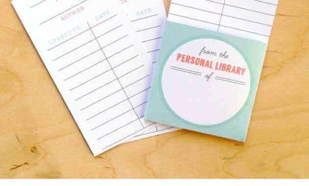 Free Printable Library Cards | Printables | The Best for Library Catalog Card Template