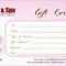 Free Printable Manicure Gift Certificate Template Amazing 40 Within Nail Gift Certificate Template Free